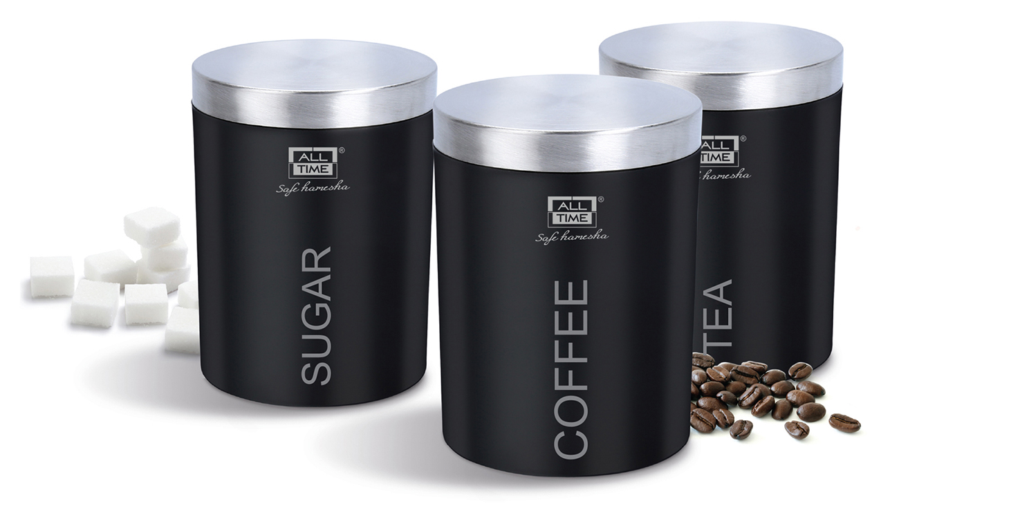 Canister Ca 001 750 ml Assorted Colours (3 Pcs Set)(12 Set Pk)